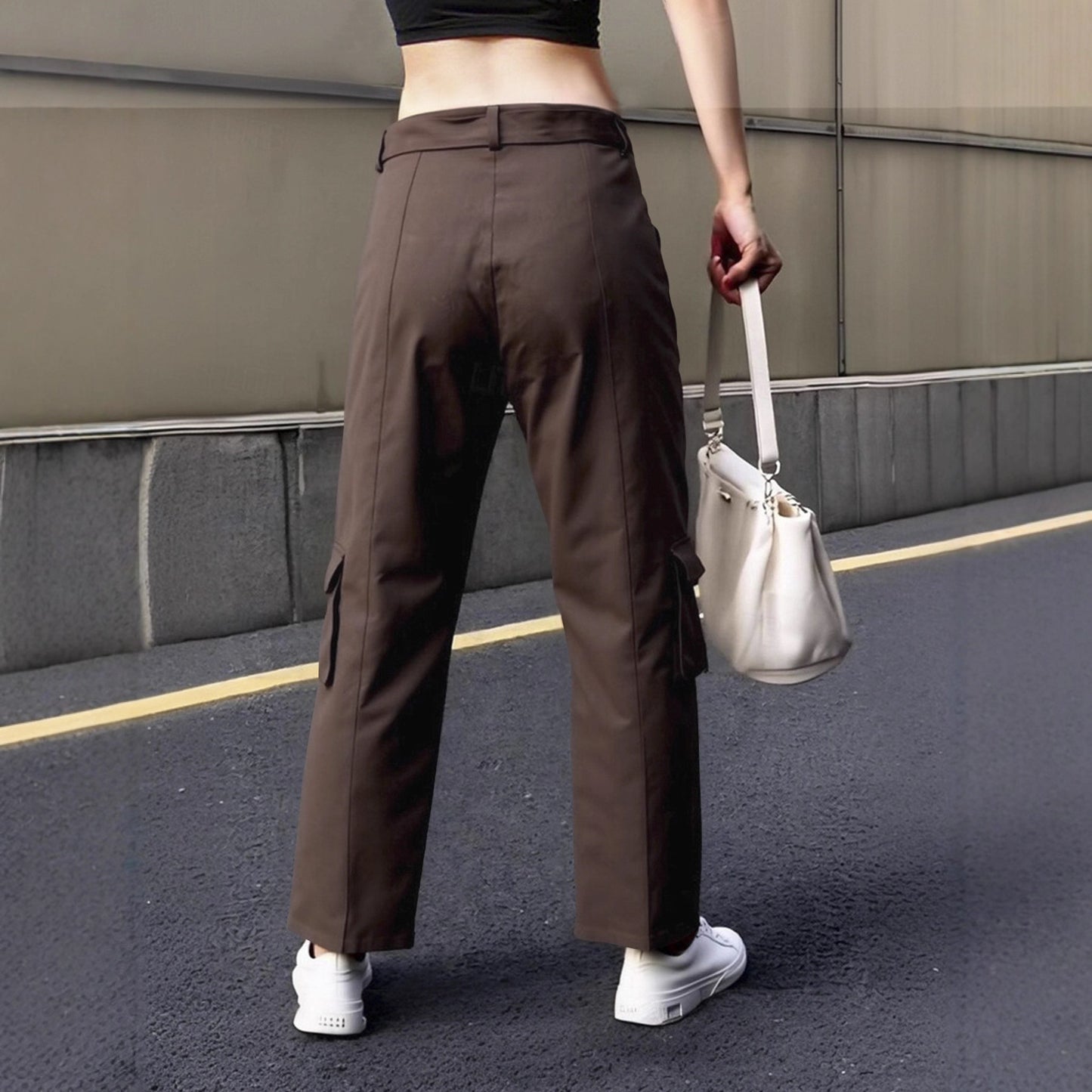 Women's Overalls American Fashion High Street Casual Pants