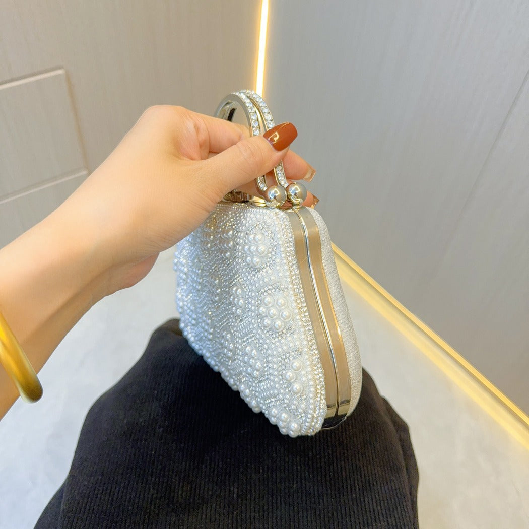 Retro Pearl Dinner Female Cheongsam Wedding Evening Bags