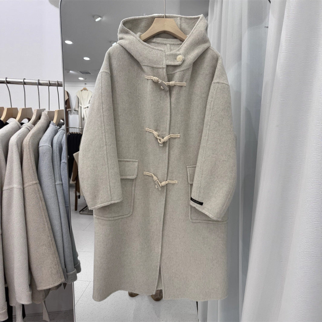 Wool Overcoat Female College Style Thick Coats