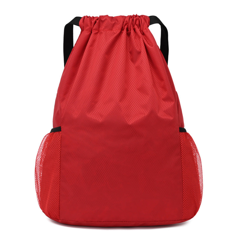 Women's & Men's Waterproof Oxford Cloth Wide Strap Drawstring Sports Backpacks
