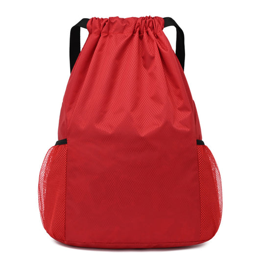 Women's & Men's Waterproof Oxford Cloth Wide Strap Drawstring Sports Backpacks