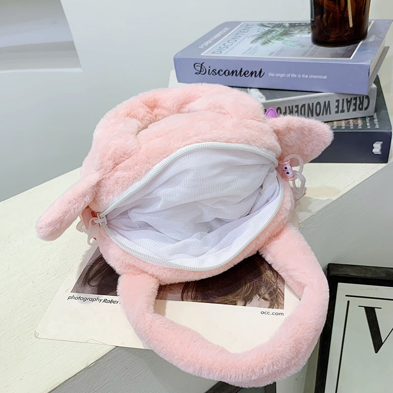 Plush Cute Cartoon Crane Machines Doll Purses