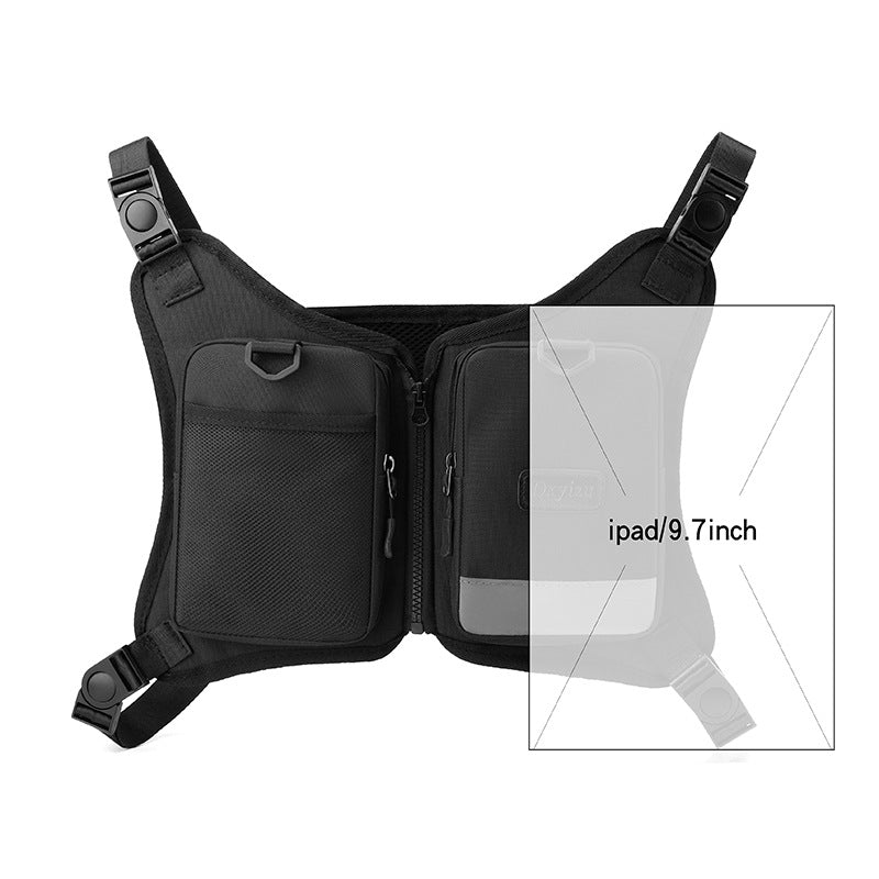 Women's & Men's & Oxford Cloth Camouflage Night Running Street Men's Chest Bags