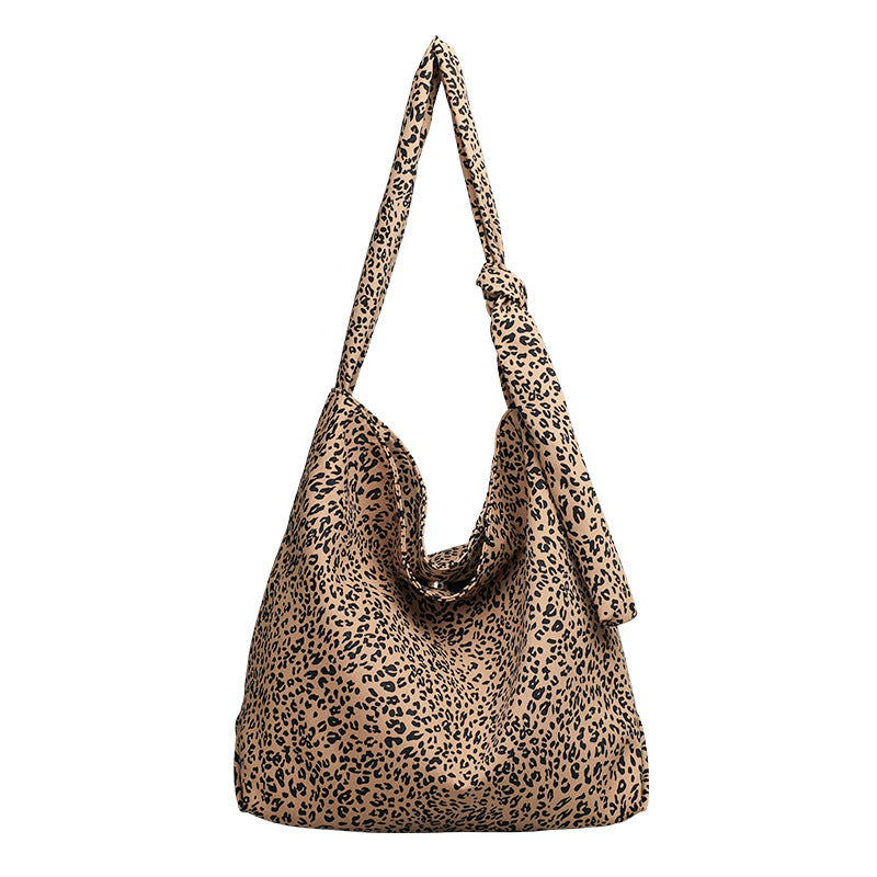 Artistic Canvas Fashion Leopard Print Mori Crossbody Bags