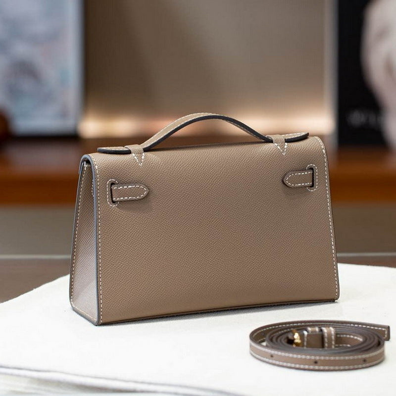 Women's Palm Print Cowhide Mini Generation Kelly Fashion Bags