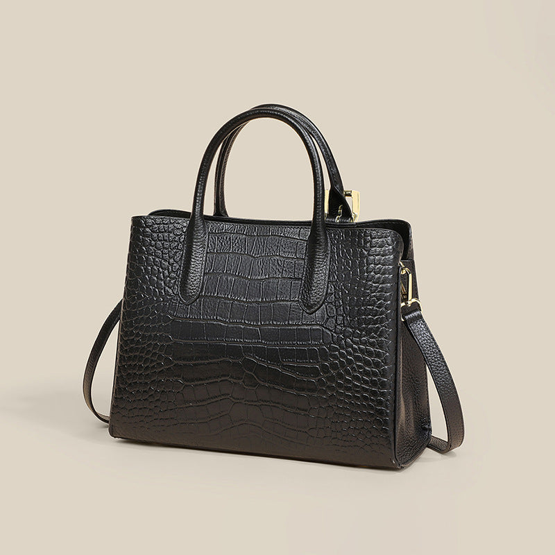 Women's Genuine Leather Large Capacity Classy Mom Handbags