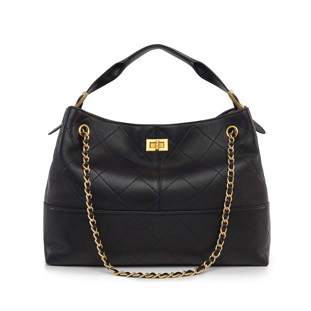 Light Luxury Contrast Color Design Chain Handbags