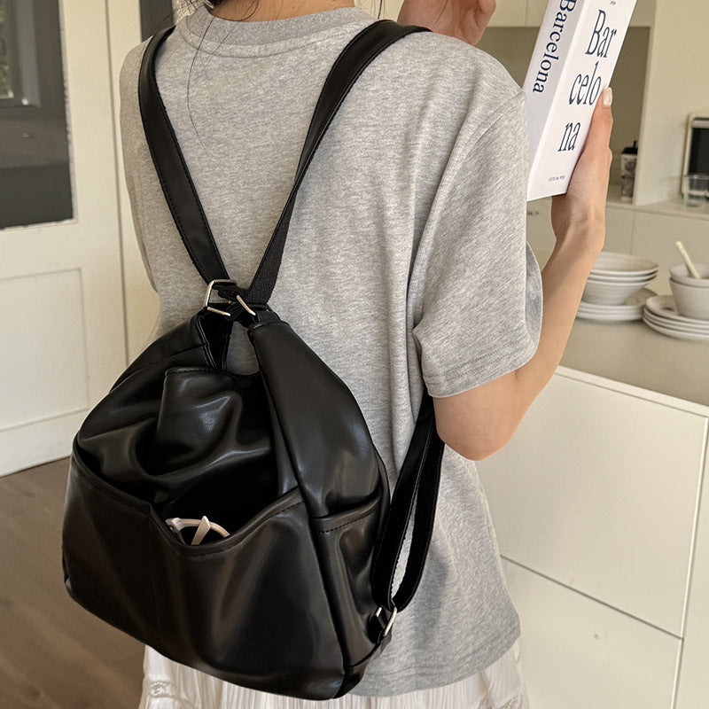 Women's Soft Leather Large Capacity Commuter Multifunctional Tote Bags