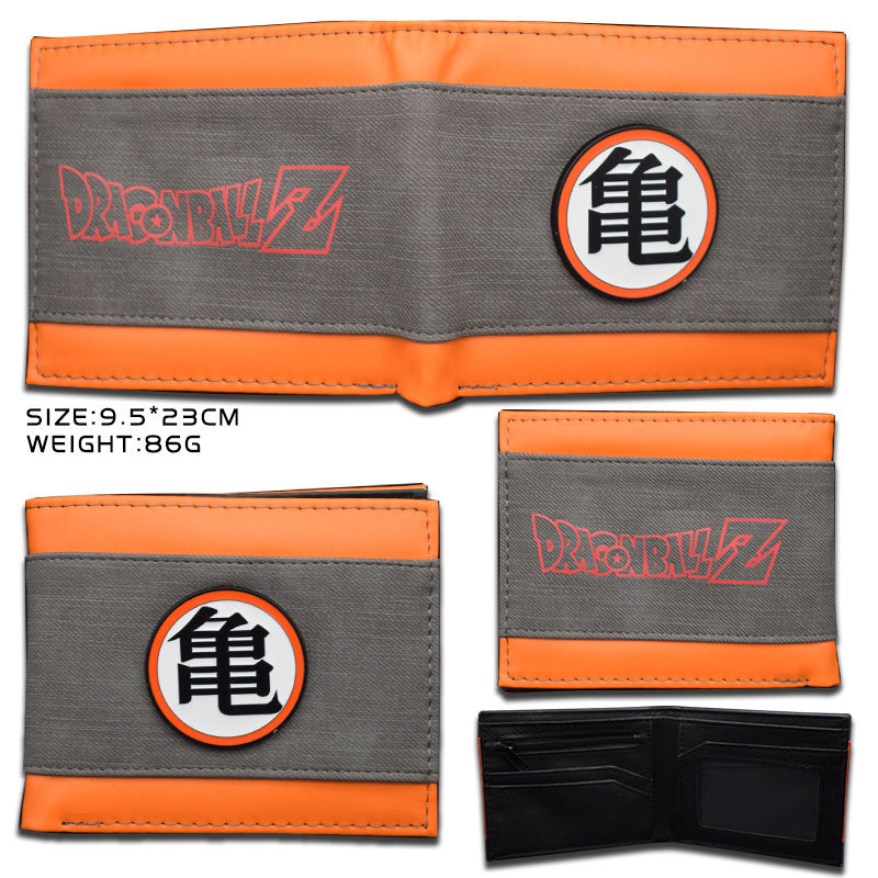 Men's Dragon Ball Short Turtle Wu Word Ladies Wallets