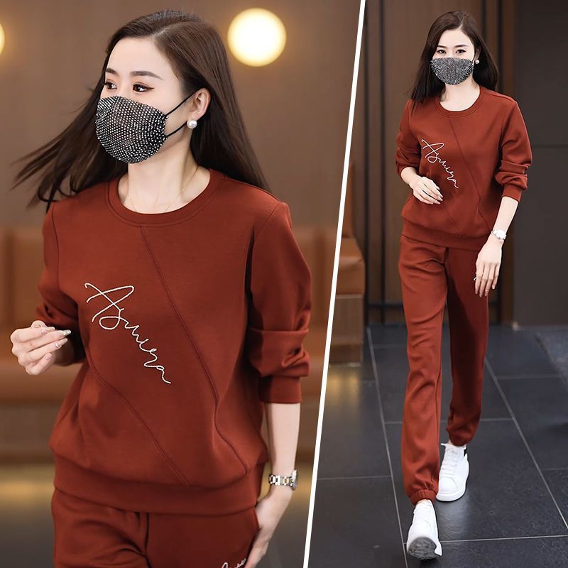 Sportswear Set Of Thin Loose Round Neck Fashionable Suits