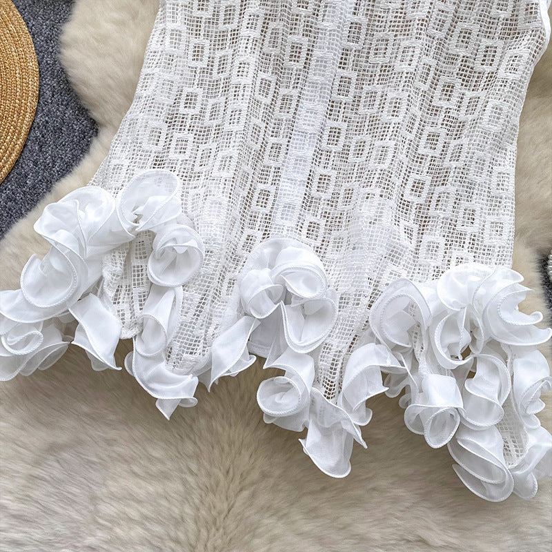 Women's European Goods Fashionable Summer Design Sense Niche Irregular Blouses