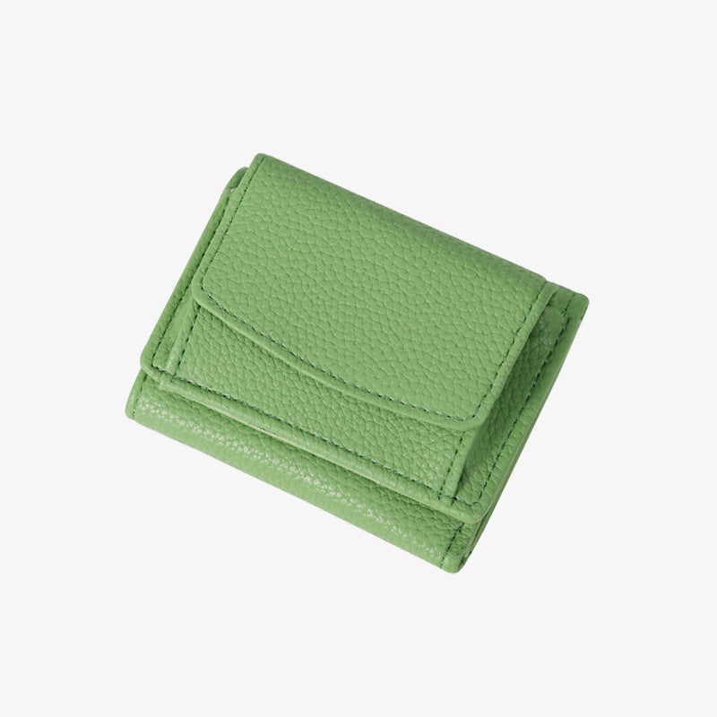 Women's Lychee Pattern Style Mini Short Ladies Wallets