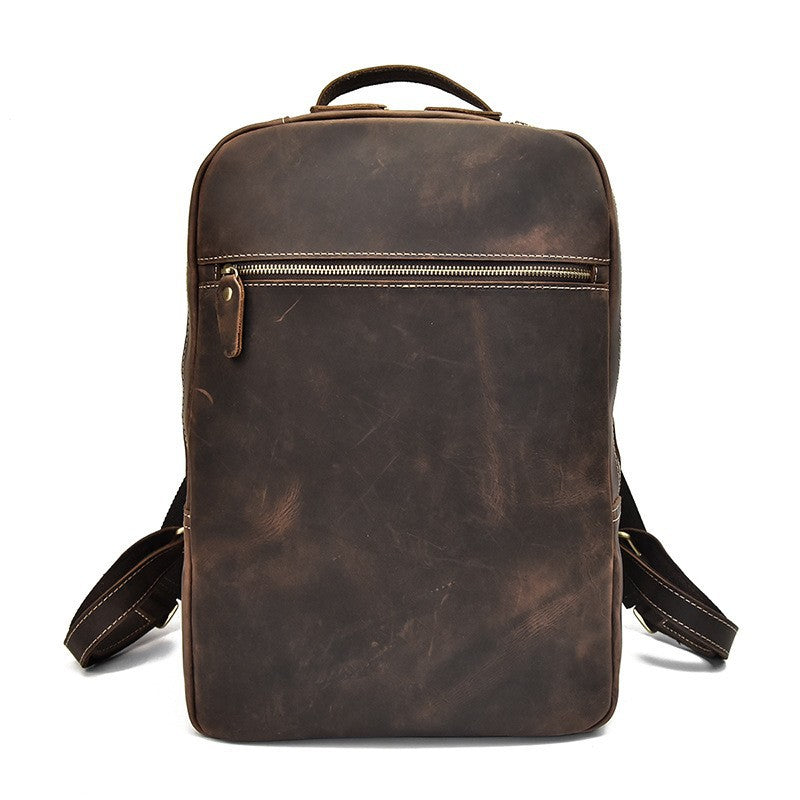 Women's & Men's & Crazy Horse Leather Retro Backpacks