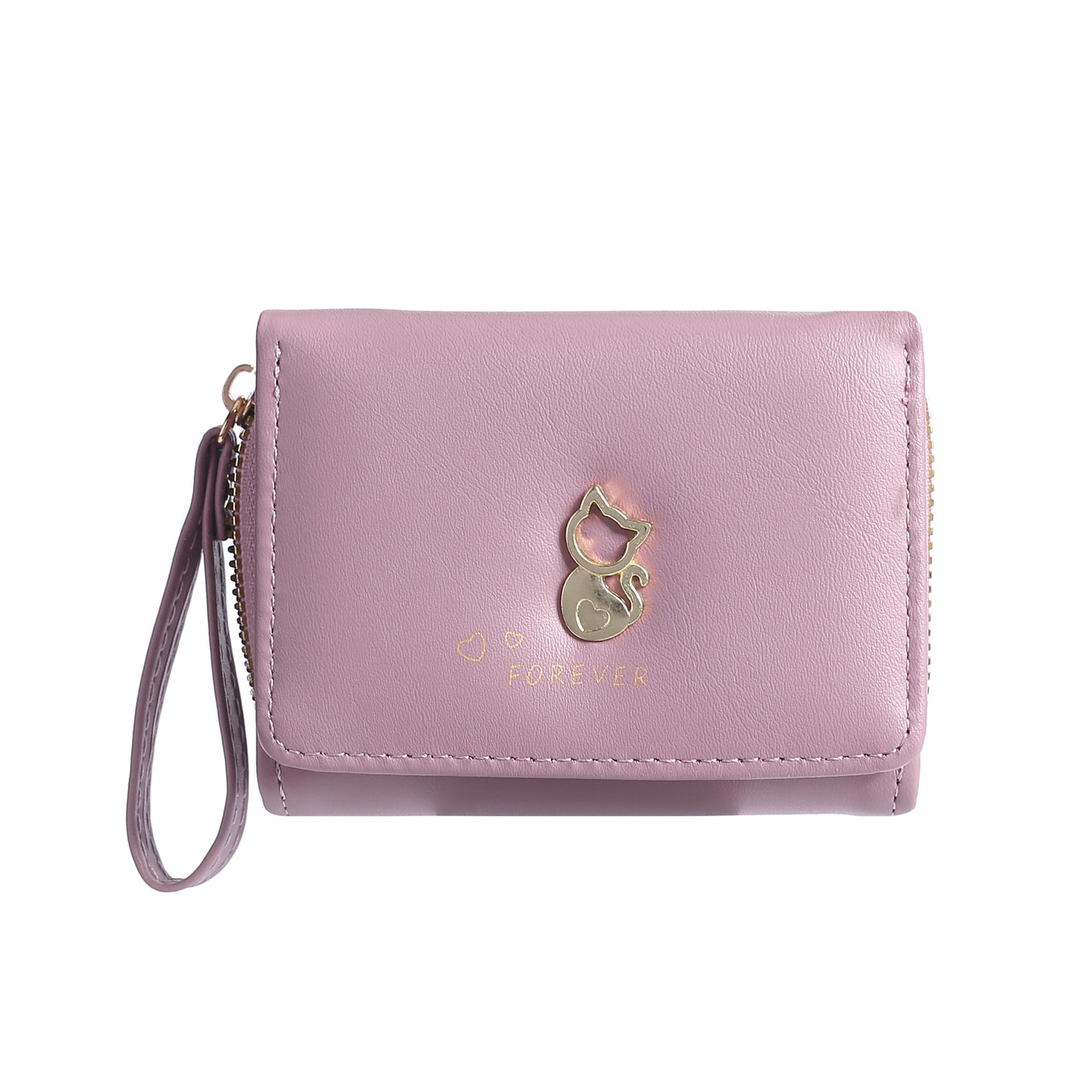 Women's Tri Fold Short Fashion Clutch High Ladies Wallets