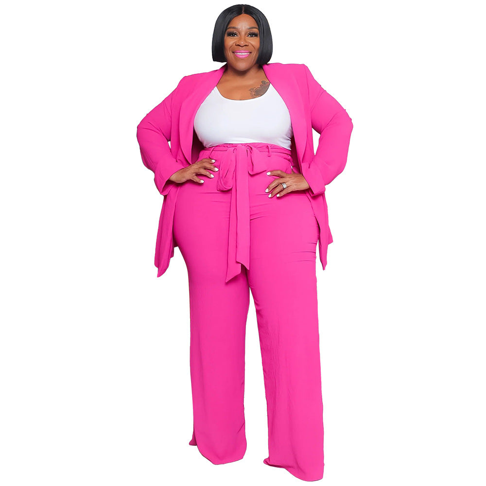 Women's Fashion Temperament Professional Casual Long Sleeve Plus Size