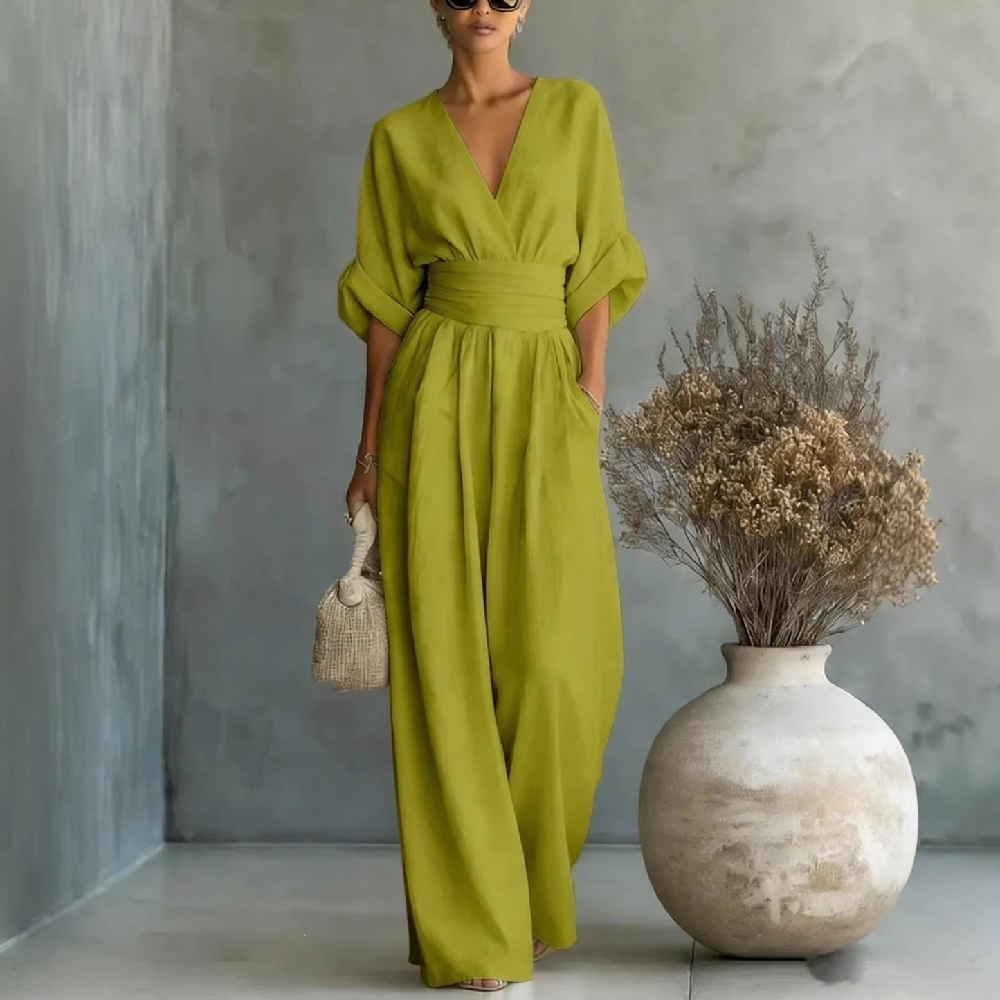 Trendy Comfortable Classy Women's Elegant Waist Women's Jumpsuit/clothing