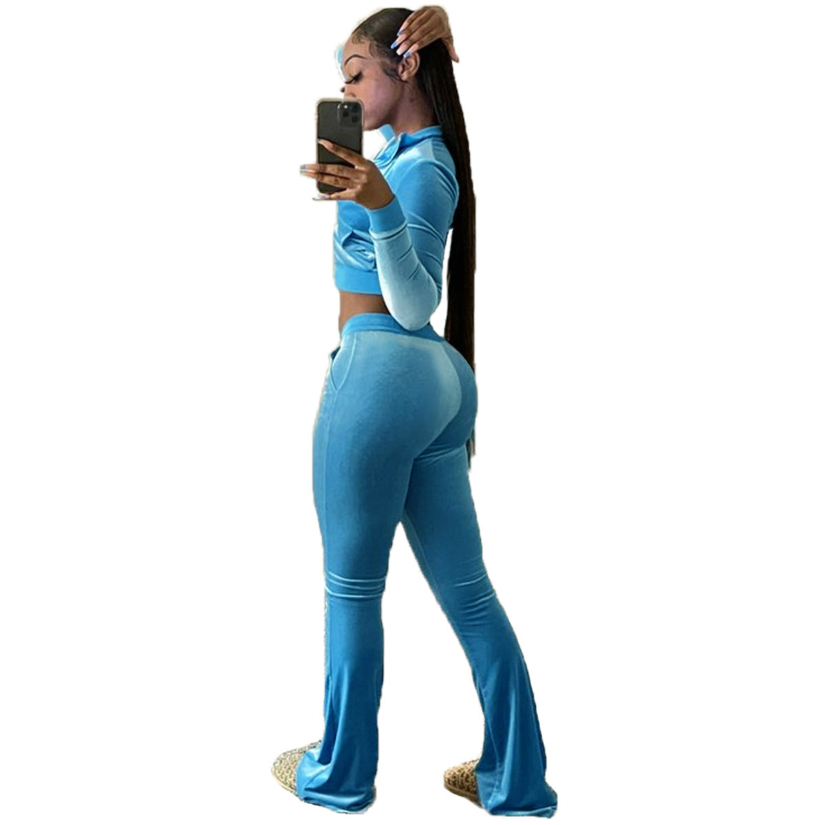Women's Veet Solid Color Long Sleeve Sexy Suits