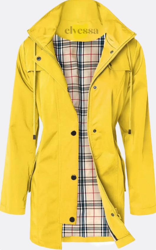 Women's Outdoor Shell Cinched Hoodie Clothes Raincoat Coats