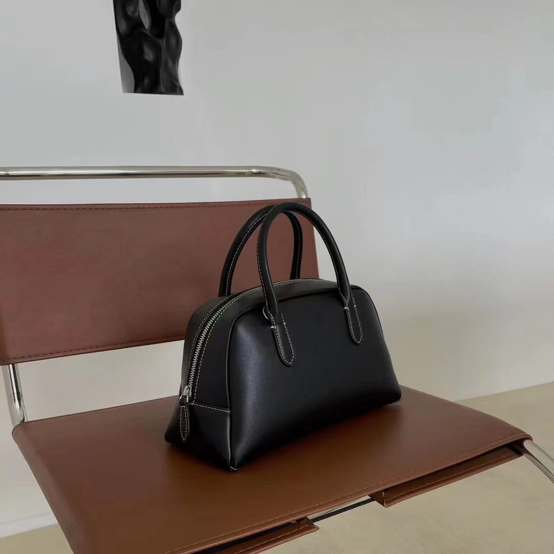 Women's Korean Style Niche Boston Leather Fashion Handbags
