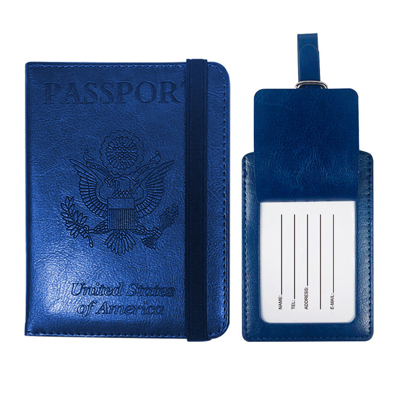 Pattern Voltage Transformer Leather Strap Passport Protection Usd Id Package