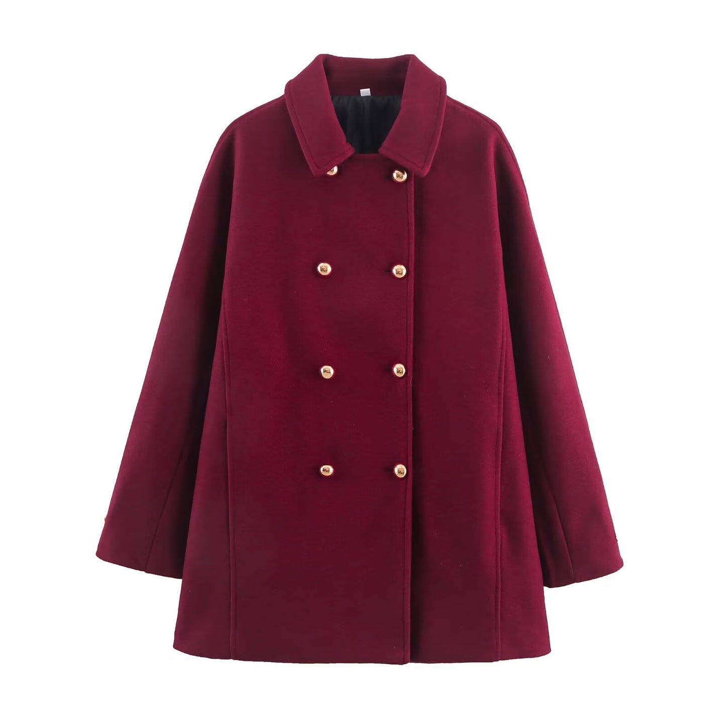 Women's Fashion Simple Commute Double Breasted Overcoat Coats