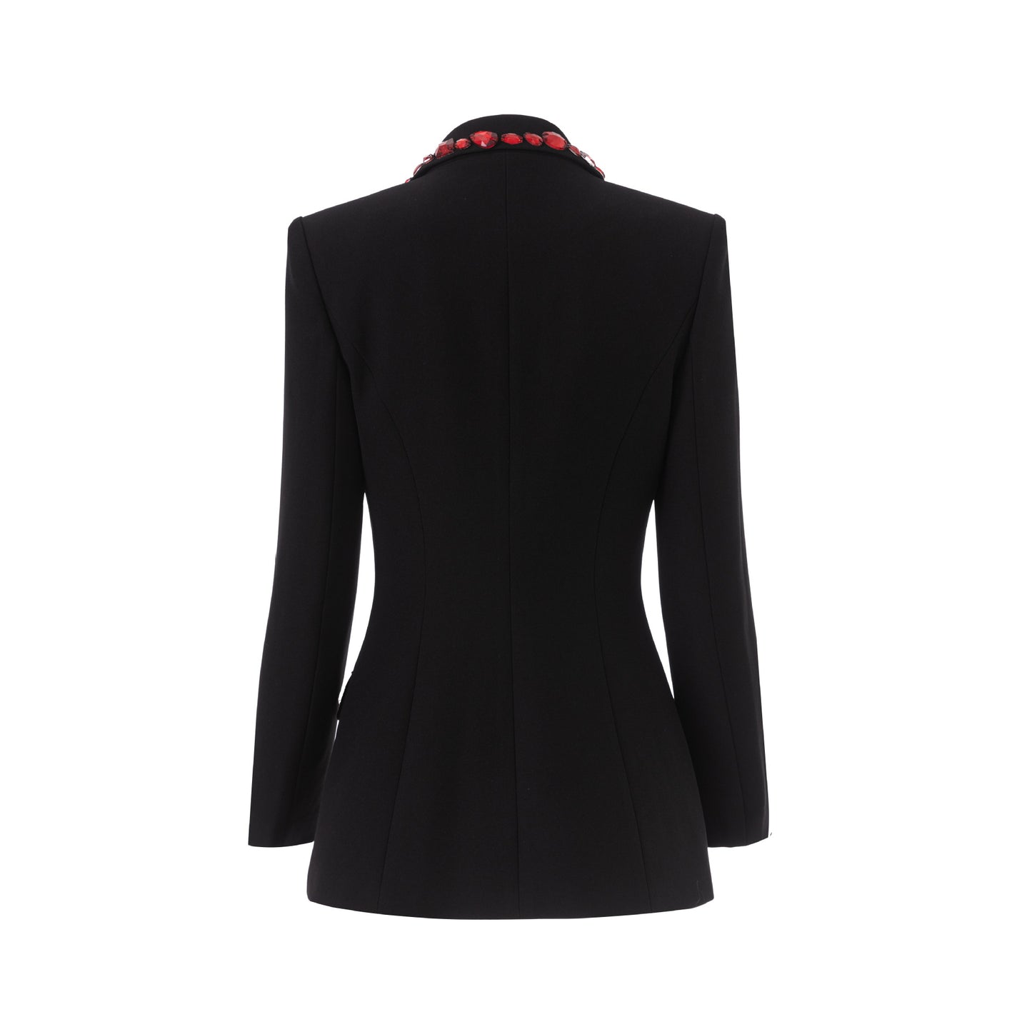Women's Luxury Red Beaded Black Fashion Party Blazers