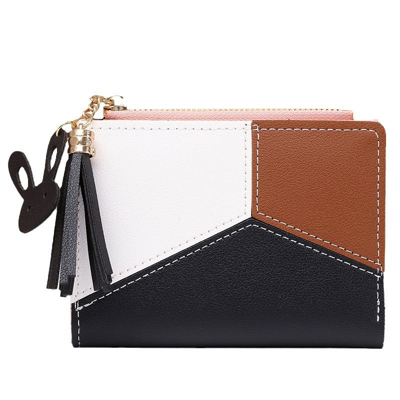 Women's Short Zip Korean Style Tassel Simple Ladies Wallets