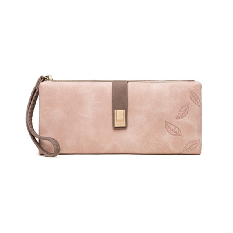 Women's Fresh Simple Two-fold Mid-length Clutch Ladies Wallets