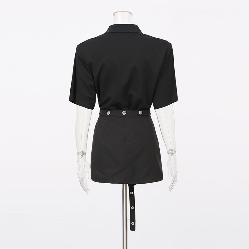 Street Hot Loose Collar Sleeve High Suits