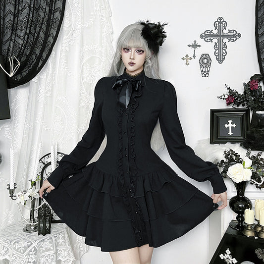 Culture Temperament Dress Autumn Dark Style Dresses