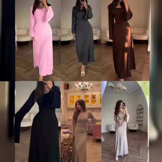 Women's Long Sleeve Loose Leisure Professional Dress