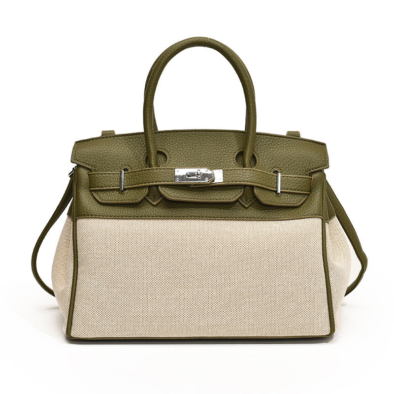 Women's Fashionable High-grade Platinum Kelly Summer Niche Tote Bags