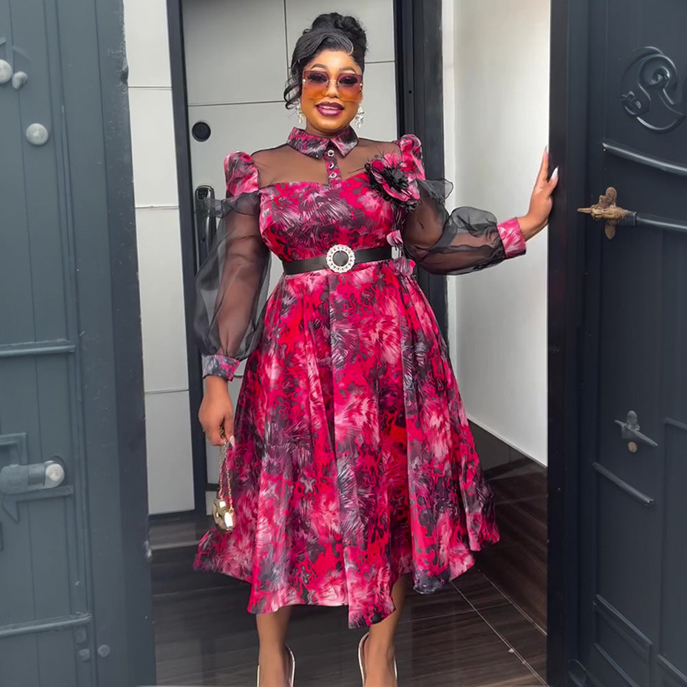 Women's Innovative Popular Colorful Printed Dress Dresses