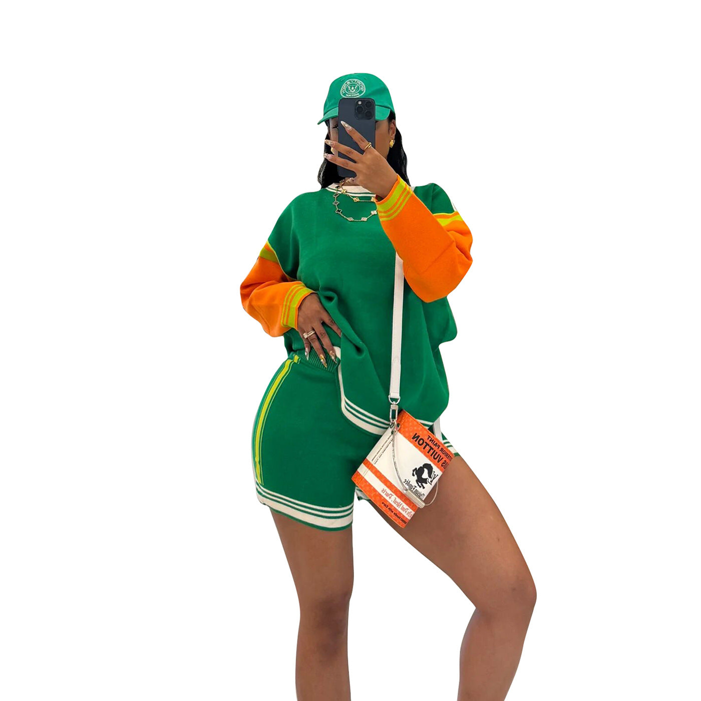 Women's Sports Casual Multicolor Long Sleeve Knitting Suits