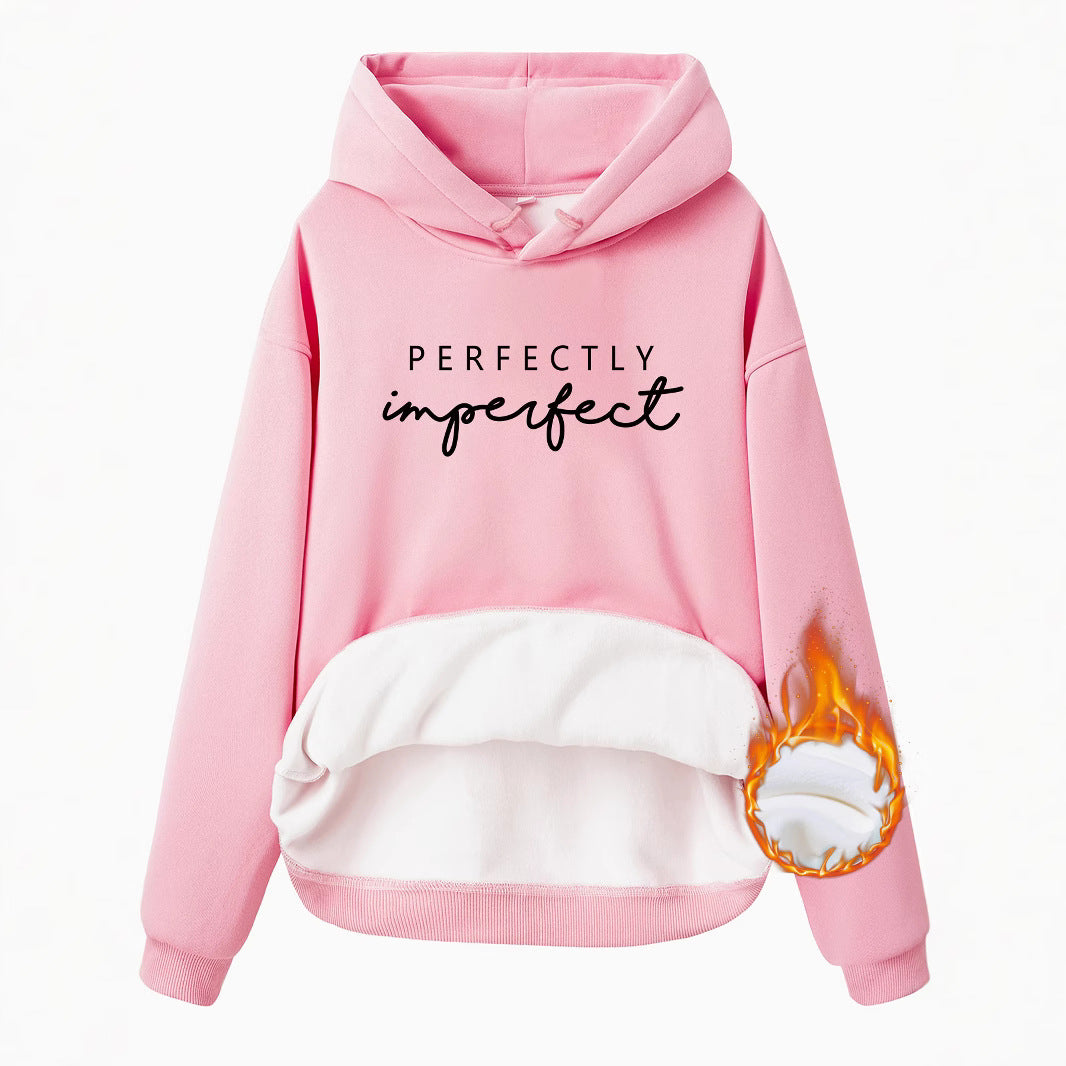 Women's European Kangaroo Pocket Hooded Long Sleeve Fleece Women's Sweater, Sweater