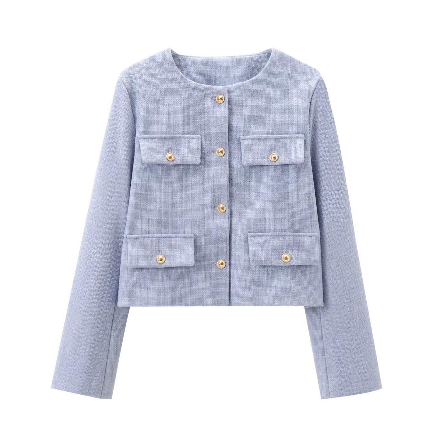 Women's Classic Style Fashion Button Decoration Coats