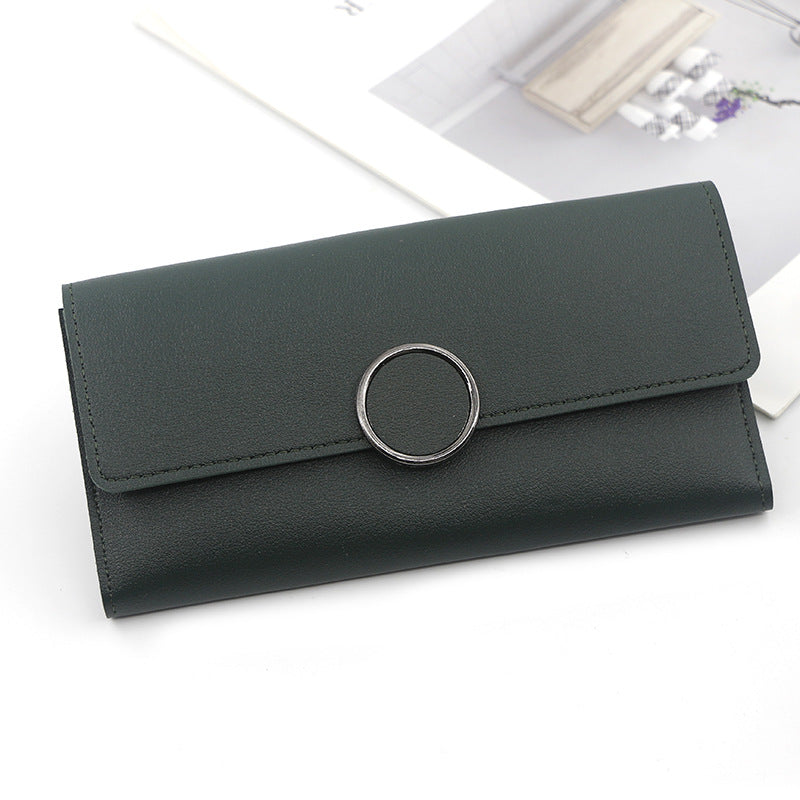 Women's Long Korean Style Simple Clutch Ladies Wallets
