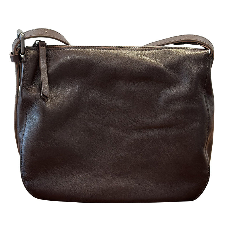 Women's Style Vegetable Tanning Leather Genuine High Crossbody Bags