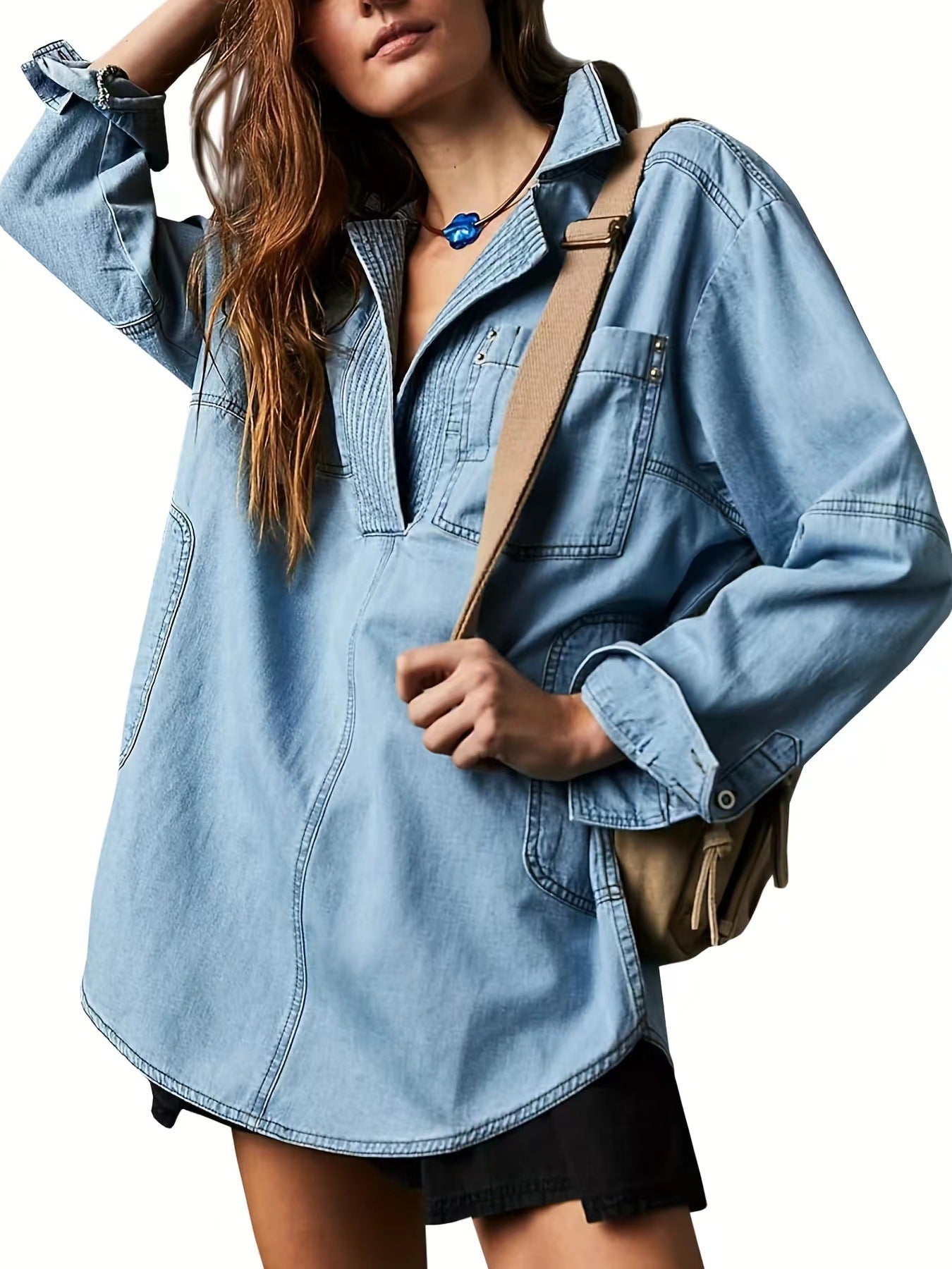 Classic Denim Long-sleeved Fashion Design Casual Jackets