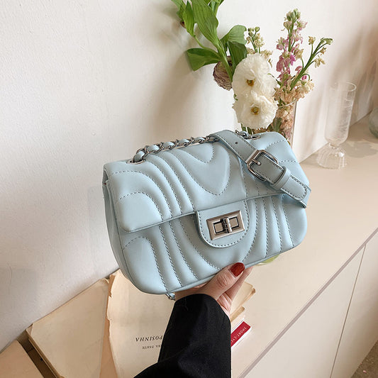 Women's Embroidery Line Fashion Simple Pouches Texture Crossbody Bags