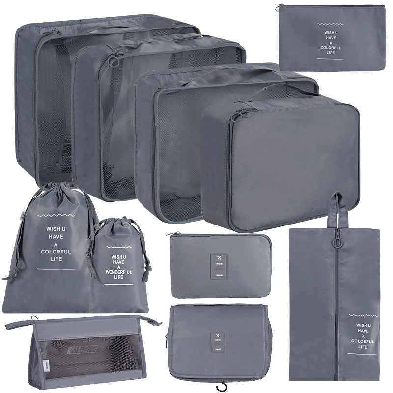 Korean Buggy Set Large Capacity Clothing Shoes Cosmetics Travel Bags