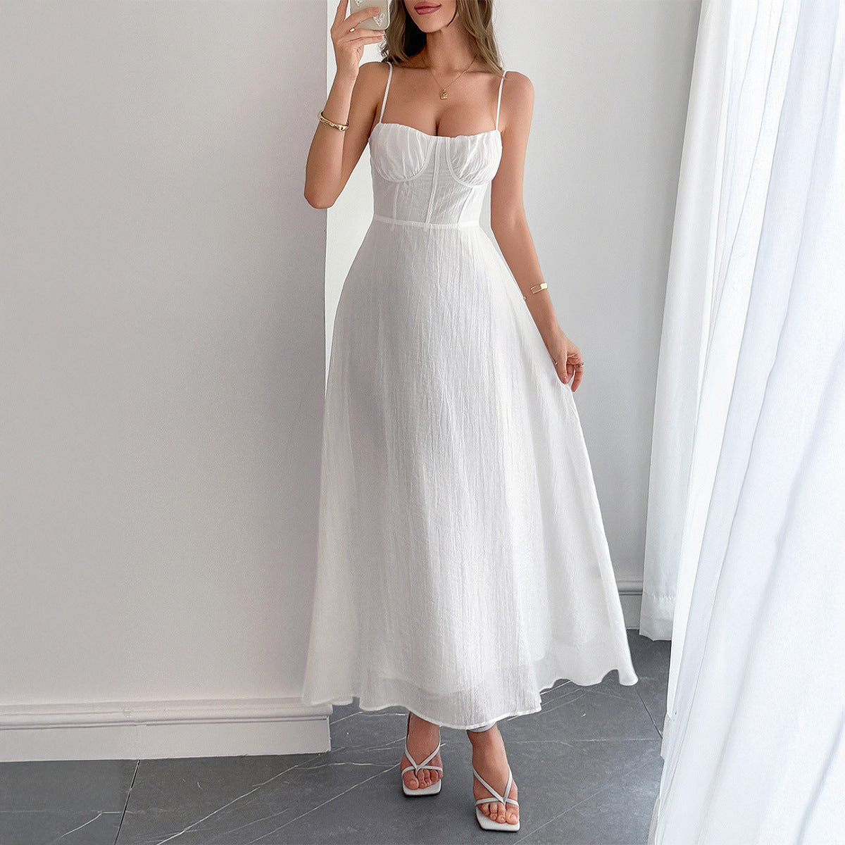 Women's Leisure Vacation Small Sling Slim Fit Dresses