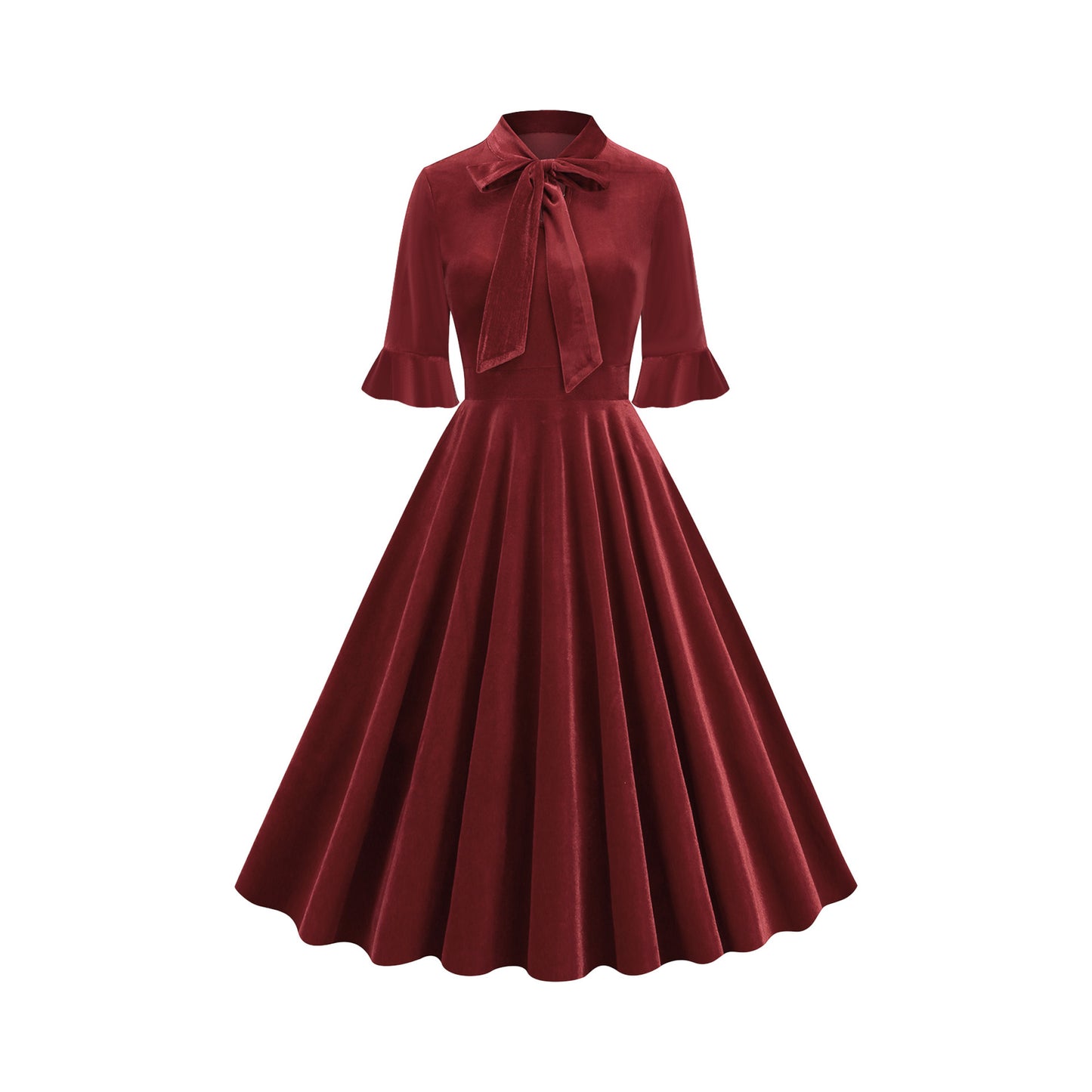 Clothes Dress Sleeve Bow Elegant Retro Shorts