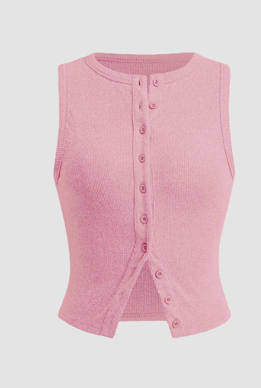 Women's Summer Slim Fit Sleeveless Waistcoat Women's Vest