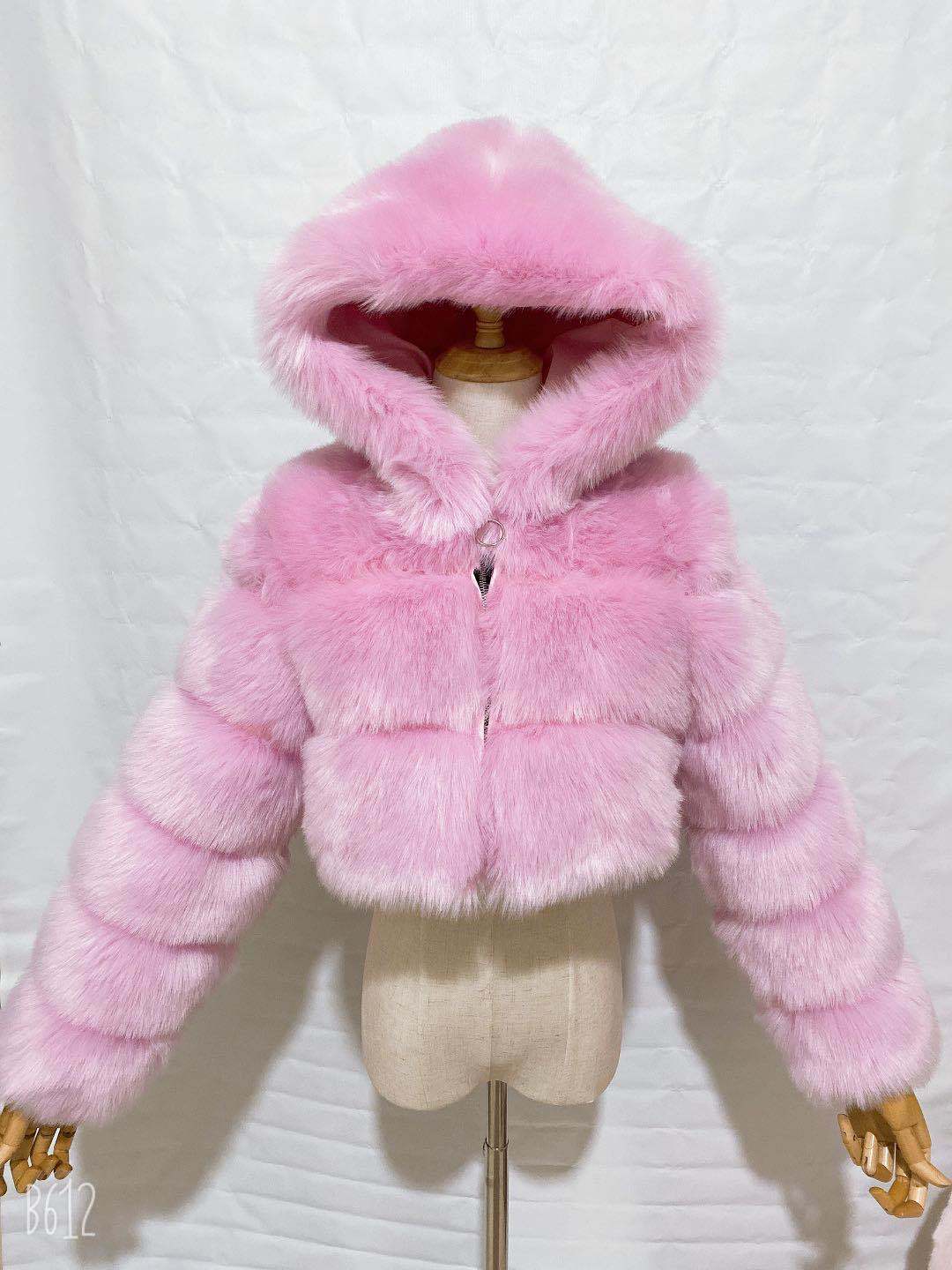 Durable Creative Imitation Fur Overcoat Fashion Coats