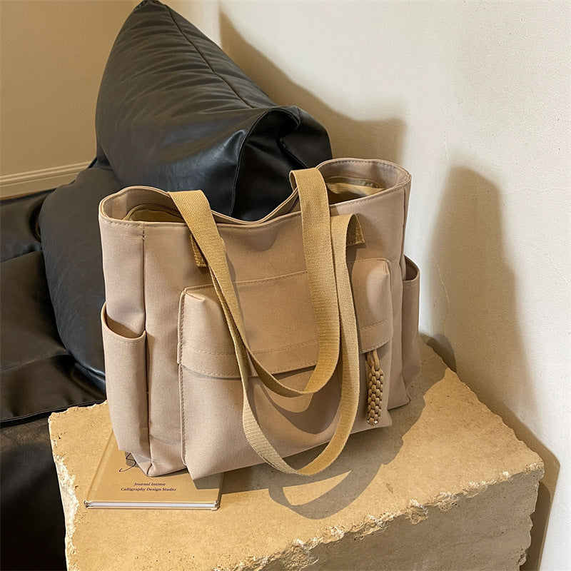 Large Capacity Female Summer Canvas Simple Western Bags
