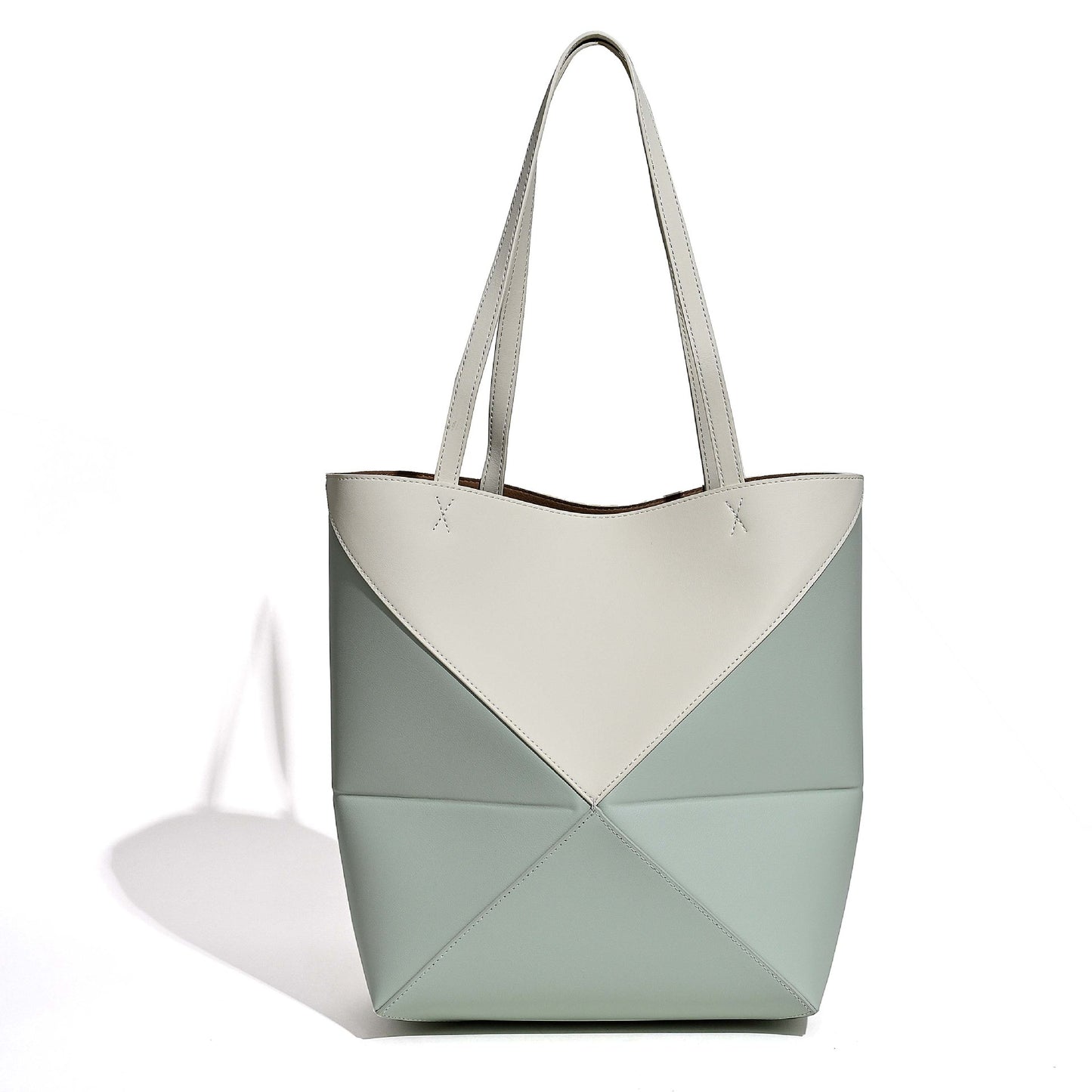 Cowhide Folding Niche High Sense Versatile Handbags