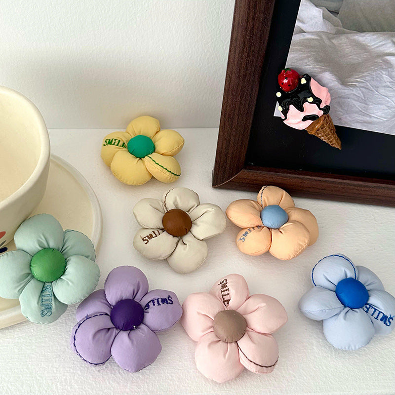 Women's Flower Cartoon Knitted Woven Large Capacity Handbags