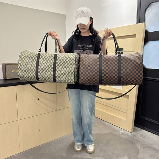 Chessboard Plaid Waterproof Large Capacity Storage Bags