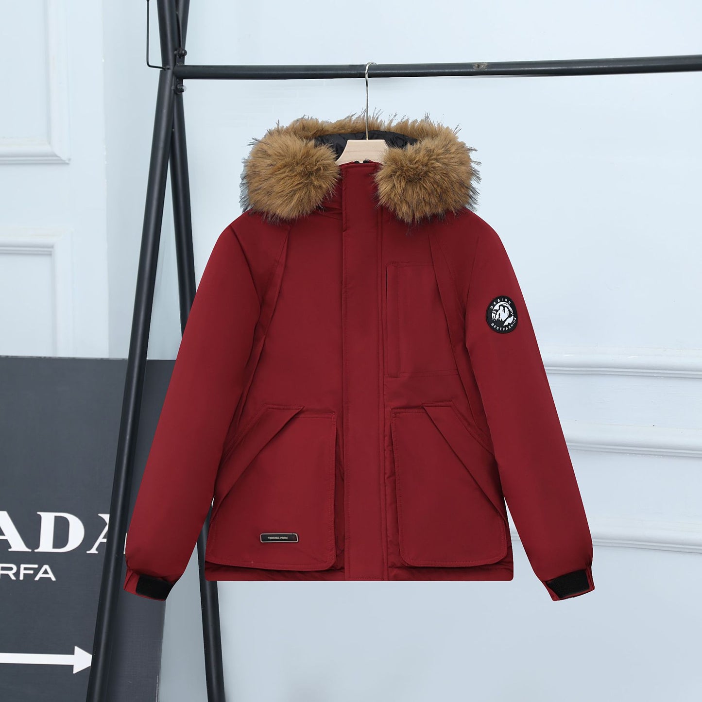 Women's Winter Small Couple Down Big Fur Coats